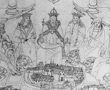 Federzeichnung der Klosteranlage Schönau